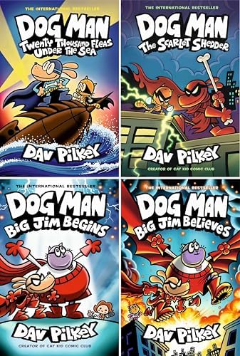 Dog Man Series 4-Book Collection Set (Book 11 to 14) - A Hilarious